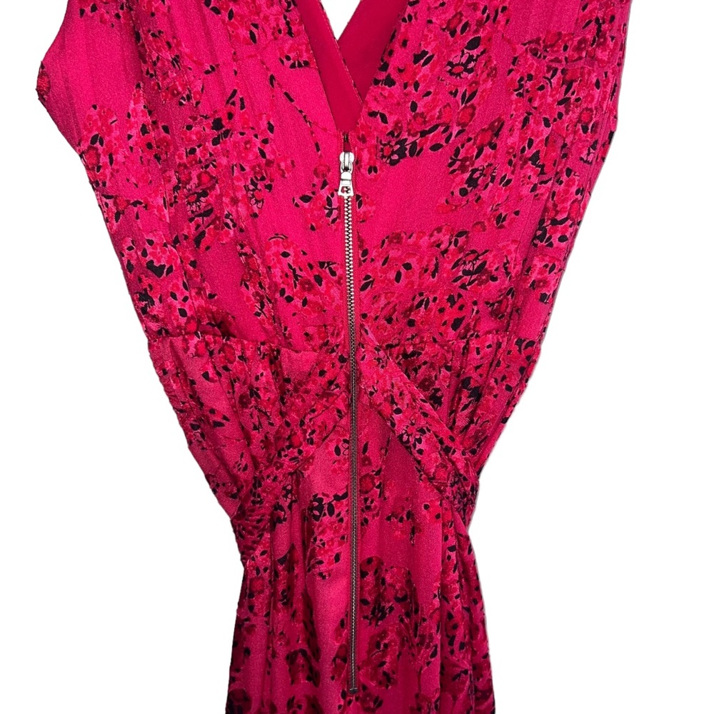 NEW NWT Alice + Olivia Aggie Maxi Dress Bright Pink Multi - Picture 11 of 15